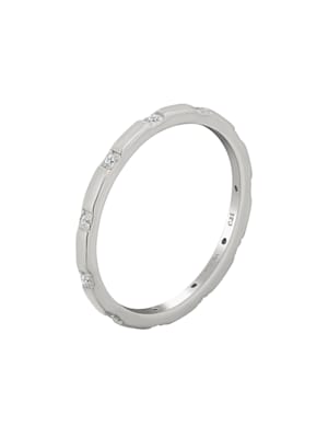 Ring 925/- Sterling Silber Zirkonia Glänzend