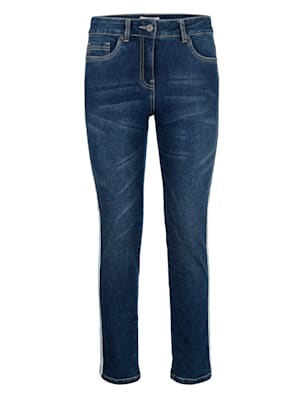 Jeans mit schönem Sidedetail entlang der Seitennaht