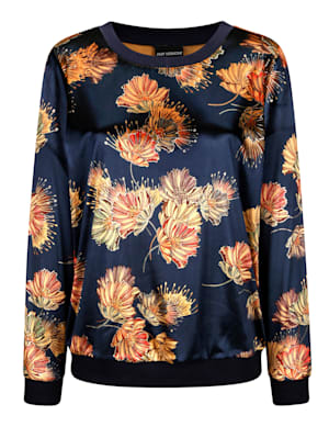 Sweatshirt met bloemenpatroon