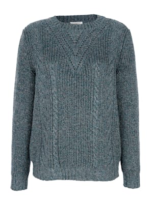 Jumper in a chic ajour knit
