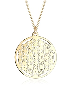 Halskette Ornament Lebensblume Symbol 925 Sterling Silber