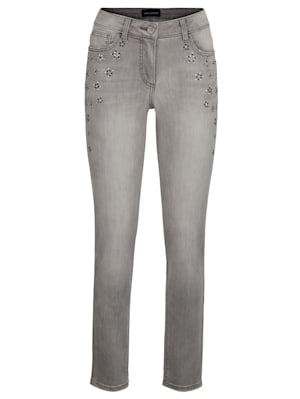 Jeans mit Strassstein-Dekoration