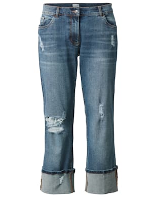 Jeans mit Destroyed Effekten