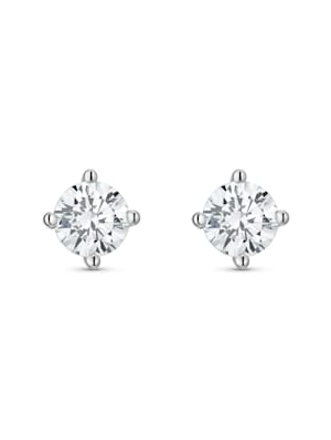 1001 Diamonds Damen Silberschmuck 1 Paar 925 Silber Ohrringe / Ohrstecker  Stern mit Zirkonia | Wenz