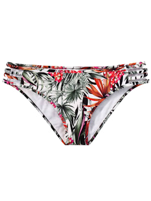 Bikini-Slip mit tropischem Print