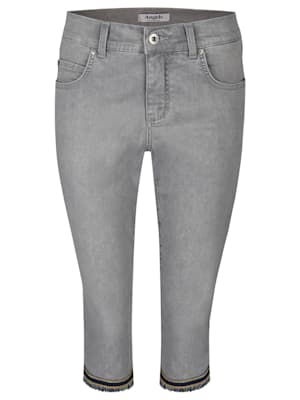 Jeans ‚Capri-Fringe‘ mit gefranstem Beinsaum