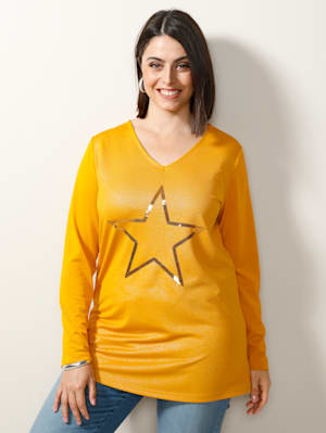 T-shirt à motif d'étoile pailletée