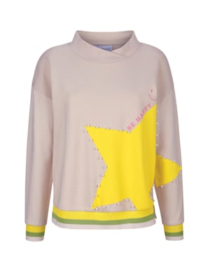 Sweatshirt met een neonsterprint