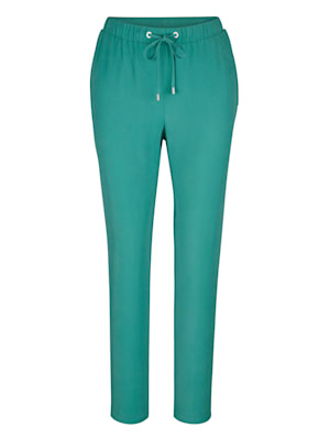 Pull-on trousers with a drawstring waist