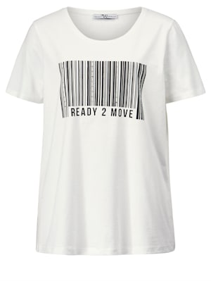 Shirt mit Barcode-Print