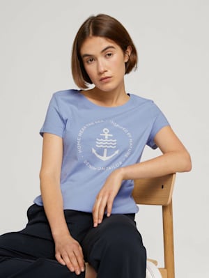 T-Shirt mit Logo-Print aus nachhaltiger Baumwolle