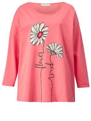 Sweatshirt mit Blumendruckmotiv