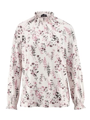 Shirt in floralem Muster