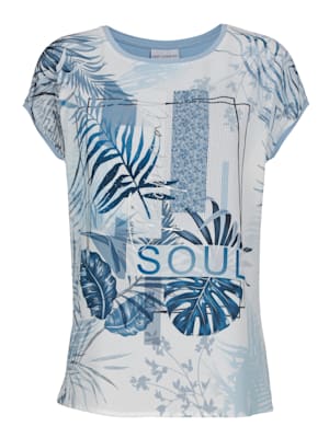 Shirt mit effektvollem Tropical Print