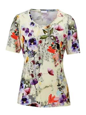 T-shirt à motif floral