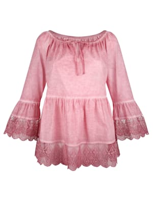 Tunic with lace detail