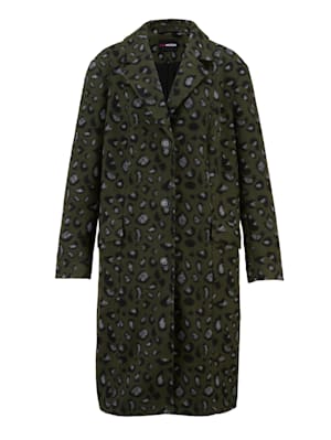 Kabát s módnym leo vzorom