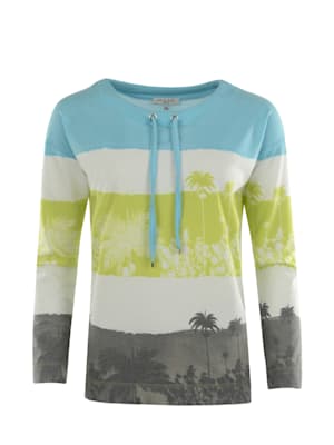 Sweatshirt mit Palmenprint