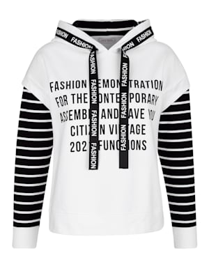 Sweatshirt met modieuze details