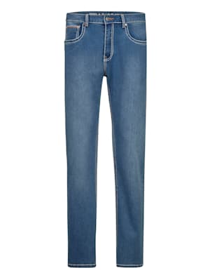 Jeans med kontrastsømmer
