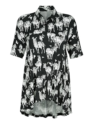 Shirt met trendy animalprint
