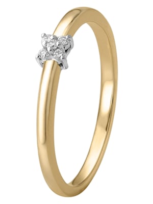 Damenring 585 Gold Diamantring