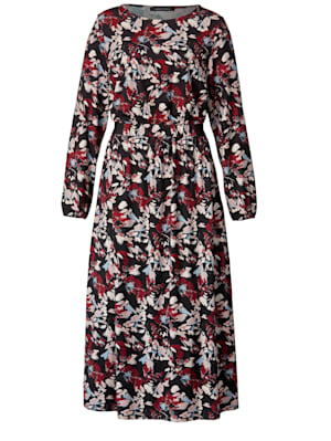 Jersey-Kleid mit floralem Allover Print