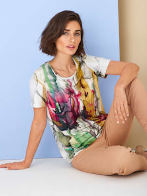 T-shirt d'aspect aquarelle