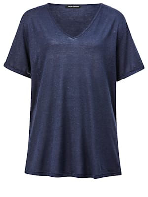 T-shirt en lin mélangé, léger et confortable