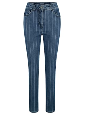 Jeans in a timeless striped pattern