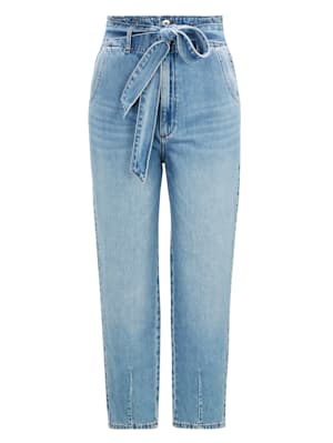 Jeans mit Bindegürtel