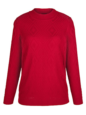 Pull-over avec motif maille