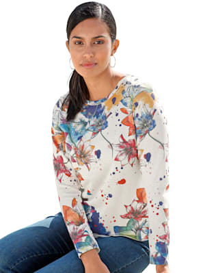 Pullover mit allover Floral Print
