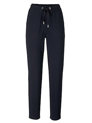 Pull-on trousers made from a soft fabric