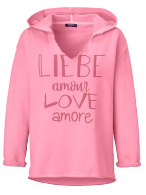 Sweatshirt mit Love Print