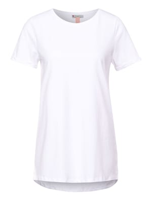 Langes T-Shirt in Unifarbe