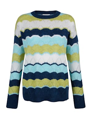 Jumper with ajour knit