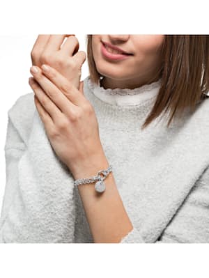 Damen-Armband 925er Silber rhodiniert 46 Zirkonia
