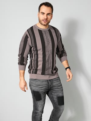 Pullover mit Streifen-Design