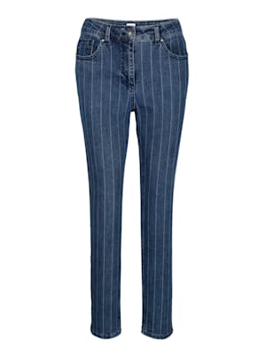 Jeans med stripemønster