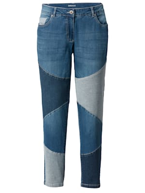 Jeans in Patch-Optik