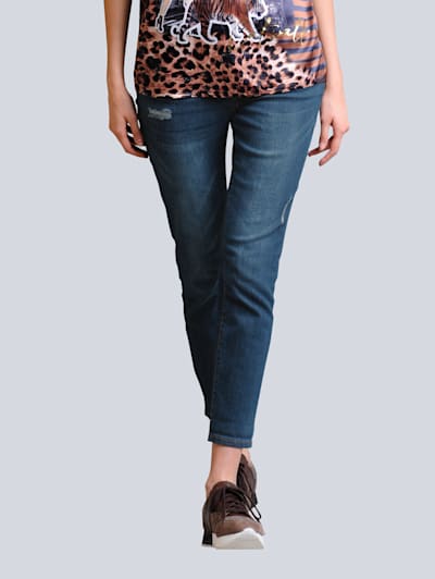 Damen Bekleidung Jeans Jeans mit gerader Passform MSGM Denim Andere materialien jeans 