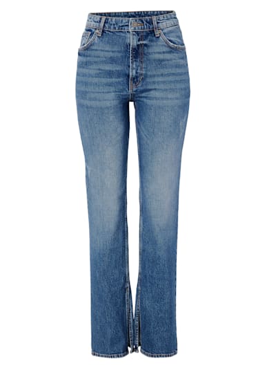 Dames Kleding voor voor Jeans voor Bootcut jeans Springfield Denim Jeans Bootcut Borduurwerk Riem in het Blauw 