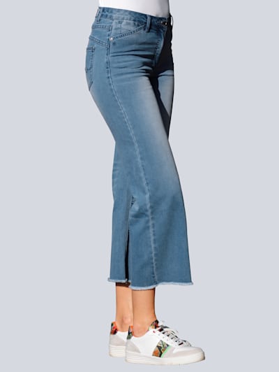 Mode Spijkerbroeken Jeans met rechte pijpen Current/elliott Current\/elliott Jeans met rechte pijpen blauw casual uitstraling