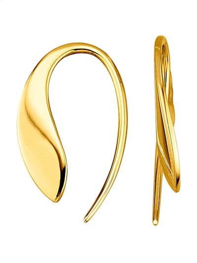 67pcs Eisen Ohrring Ohrhaken Ohrringverschluss 35x15mm Gold/Nickel Plated 