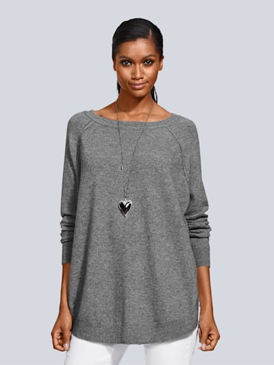 Graue Oversized Pullover Fur Damen Online Kaufen Alba Moda