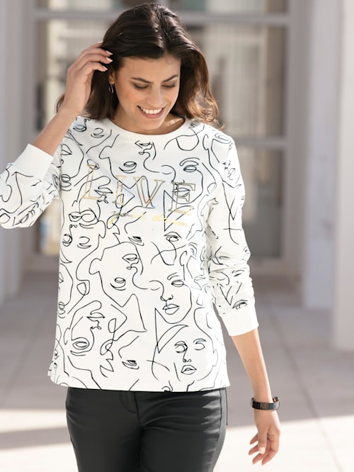 Sweatshirt mit grafischem Muster