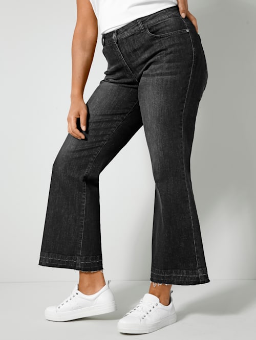 Bootcut-jeans Med åpne benkanter
