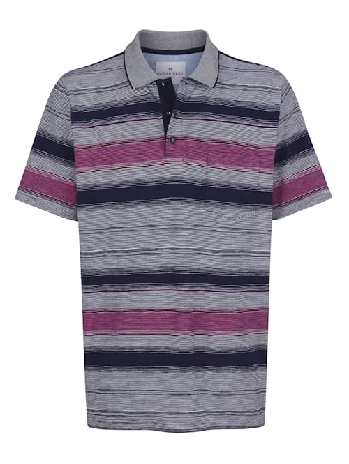 Tričko s prúžkovaným vzorom z farbenej priadze