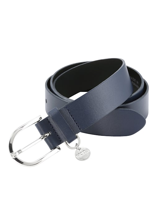 Leather belt with MONA pendant